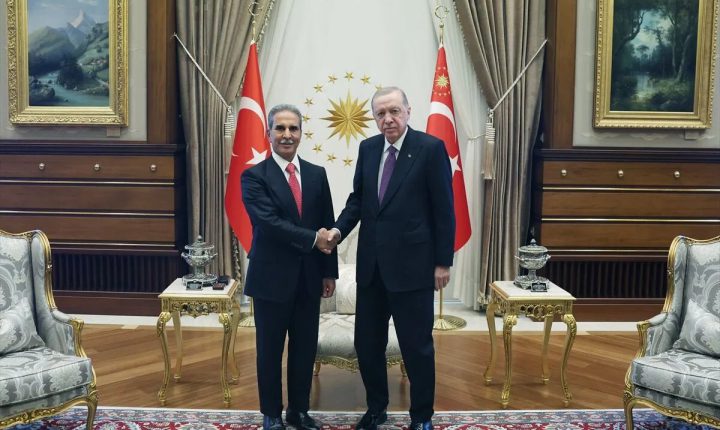 أردوغان يستقبل رئيس مجلس القضاء الأعلى العراقي