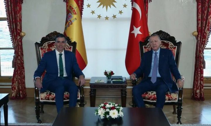 أردوغان وسانشيز يبحثان العلاقات التركية الإسبانية والقضايا الإقليمية