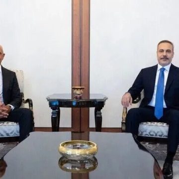 فيدان يستقبل السفير الأمريكي توماس باراك