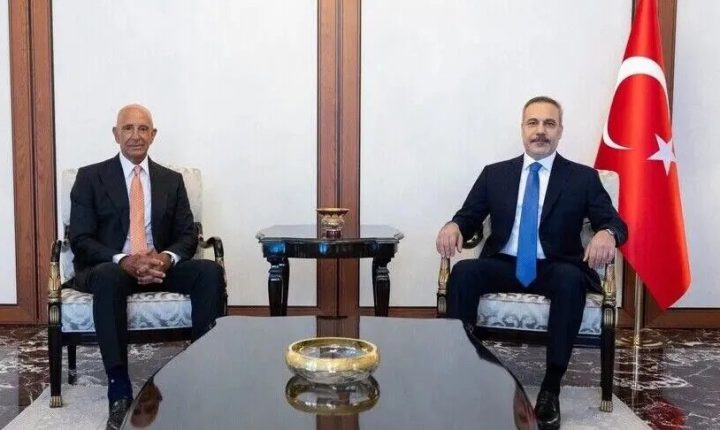 فيدان يستقبل السفير الأمريكي توماس باراك