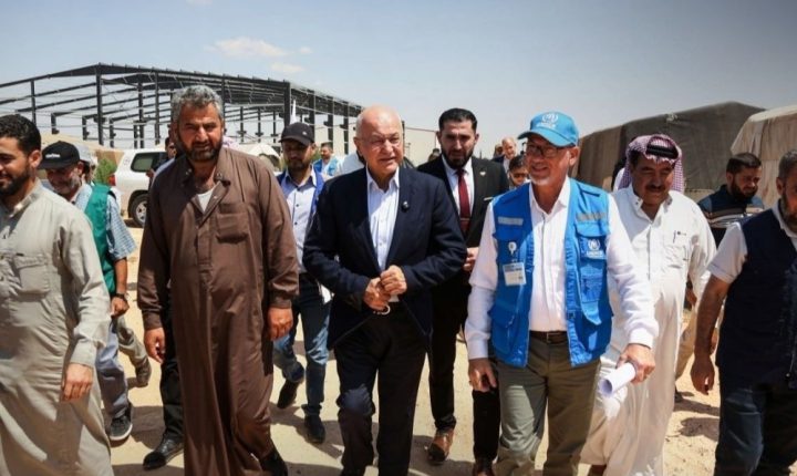 برهم صالح يطالب بتكثيف الدعم الدولي لجهود التعافي في سوريا