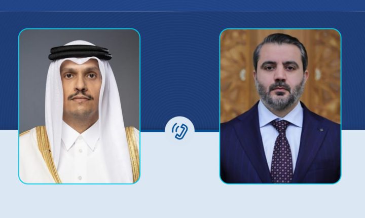 الشيباني يبحث في اتصالين هاتفيين مع رئيس الوزراء القطري و وزير الخارجية الأردني تطورات المنطقة وتطوير التعاون الثنائي