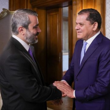 الشيباني  يبحث مع رئيس حكومة الوحدة الوطنية في ليبيا العلاقات الثنائية بين البلدين