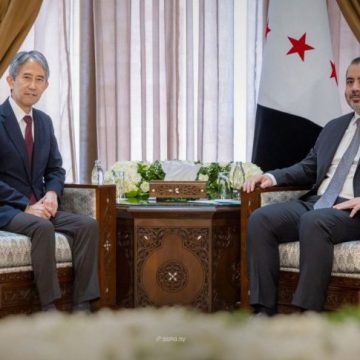 الشيباني يبحث مع ‏مساعد وزير خارجية اليابان ملفات إعادة الإعمار ‏والاستثمار
