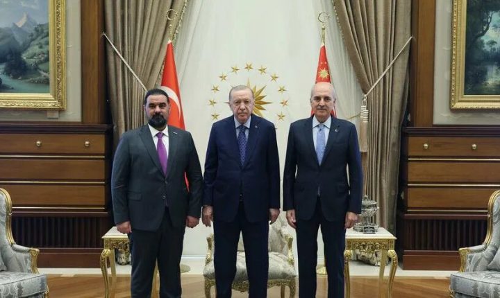أردوغان يلتقي رئيس مجلس النواب العراقي في أنقرة